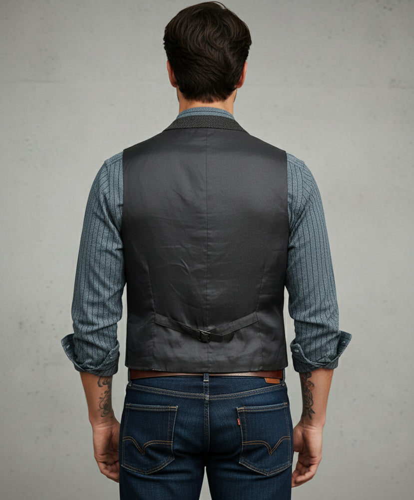 Herren Lederhose Weste