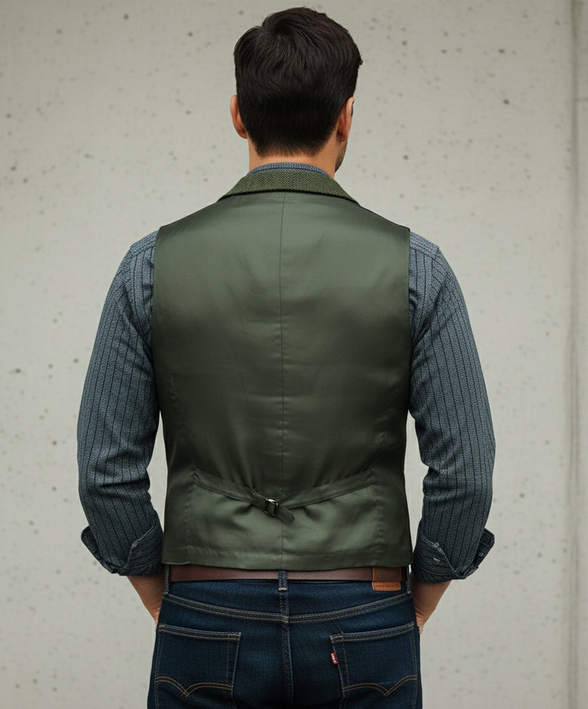 Herren Lederhose Weste