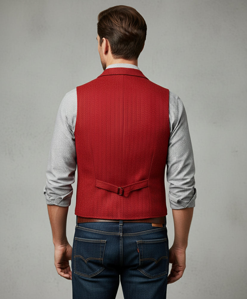 Herren Lederhose Weste