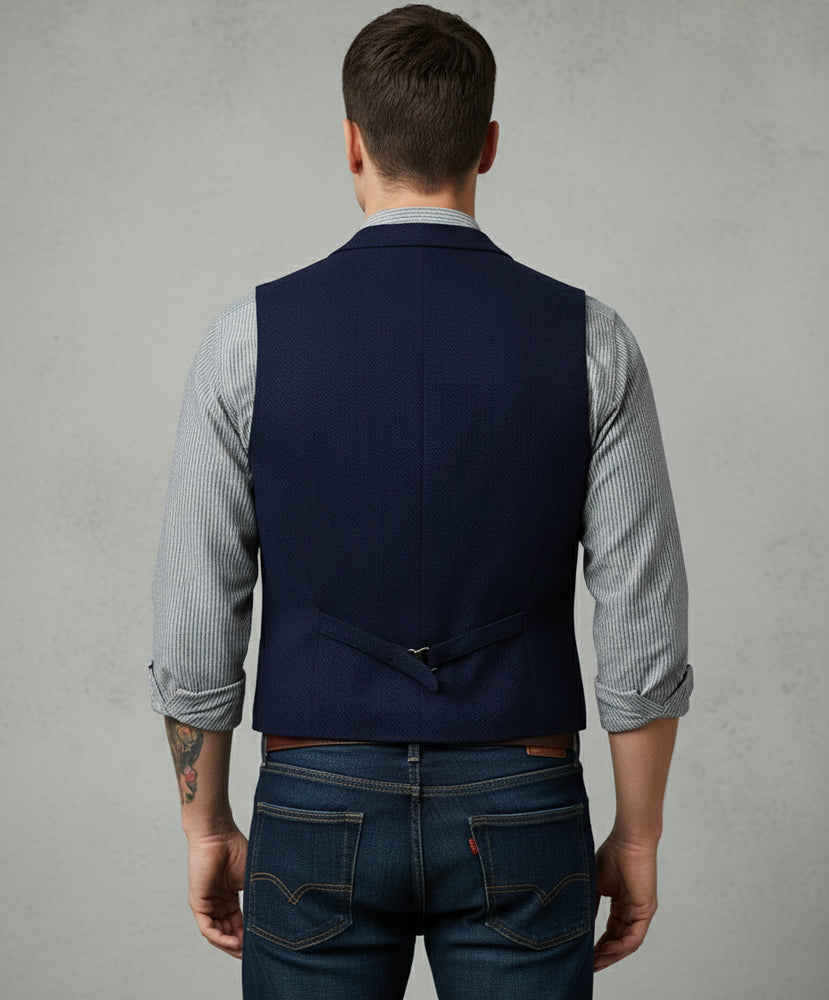 Herren Lederhose Weste