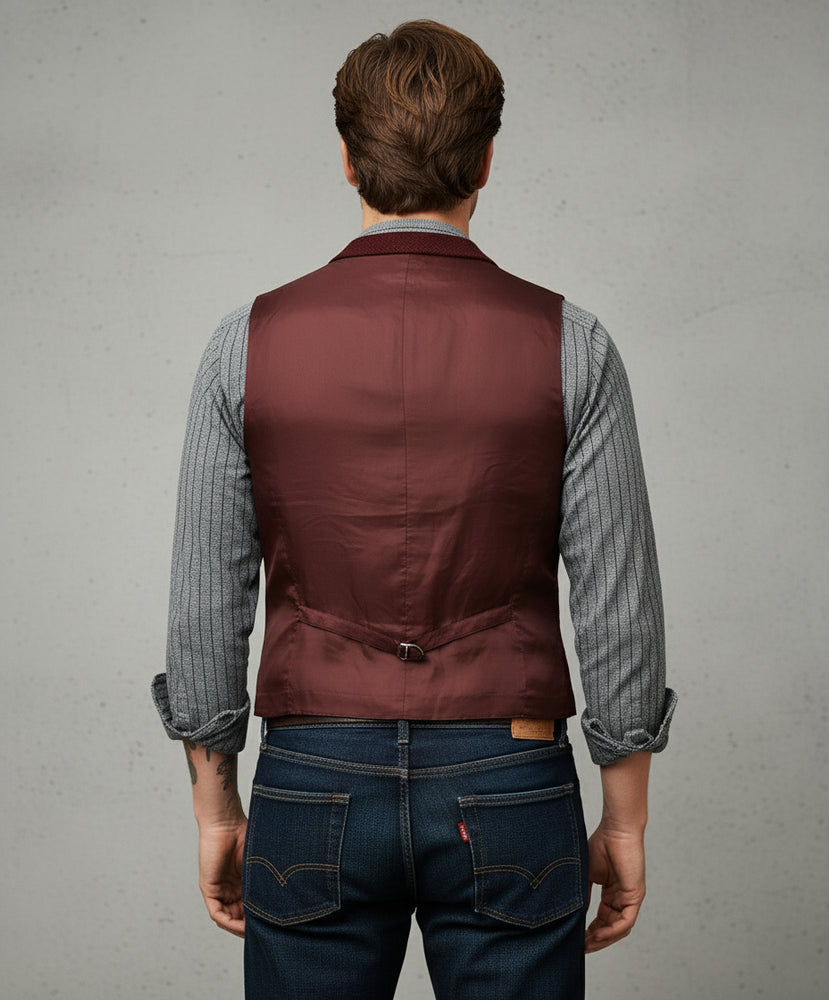 Herren Lederhose Weste