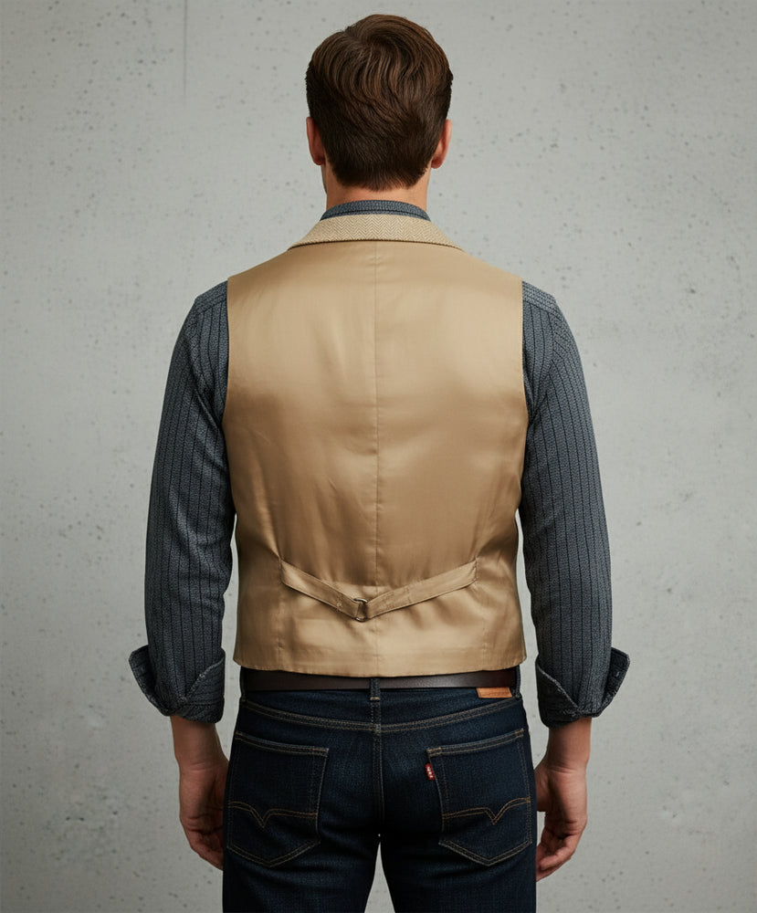 Herren Lederhose Weste