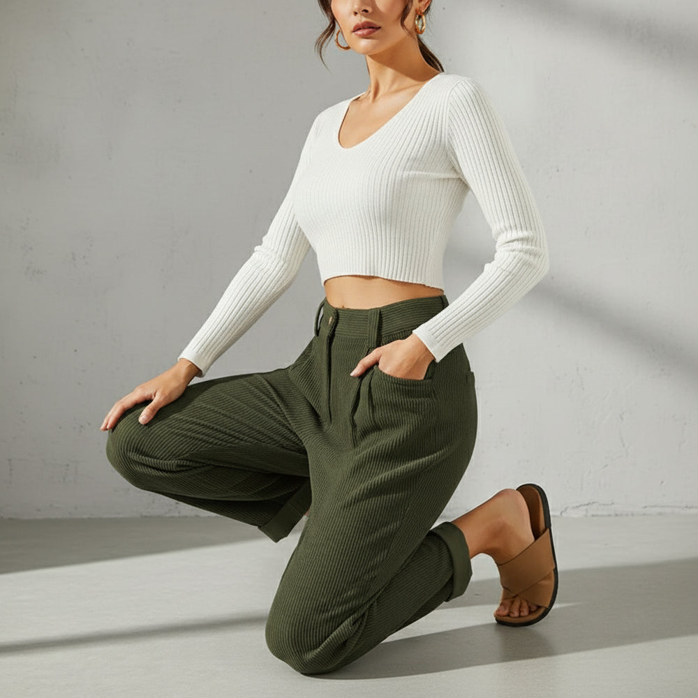 Legere Damen Cordhose