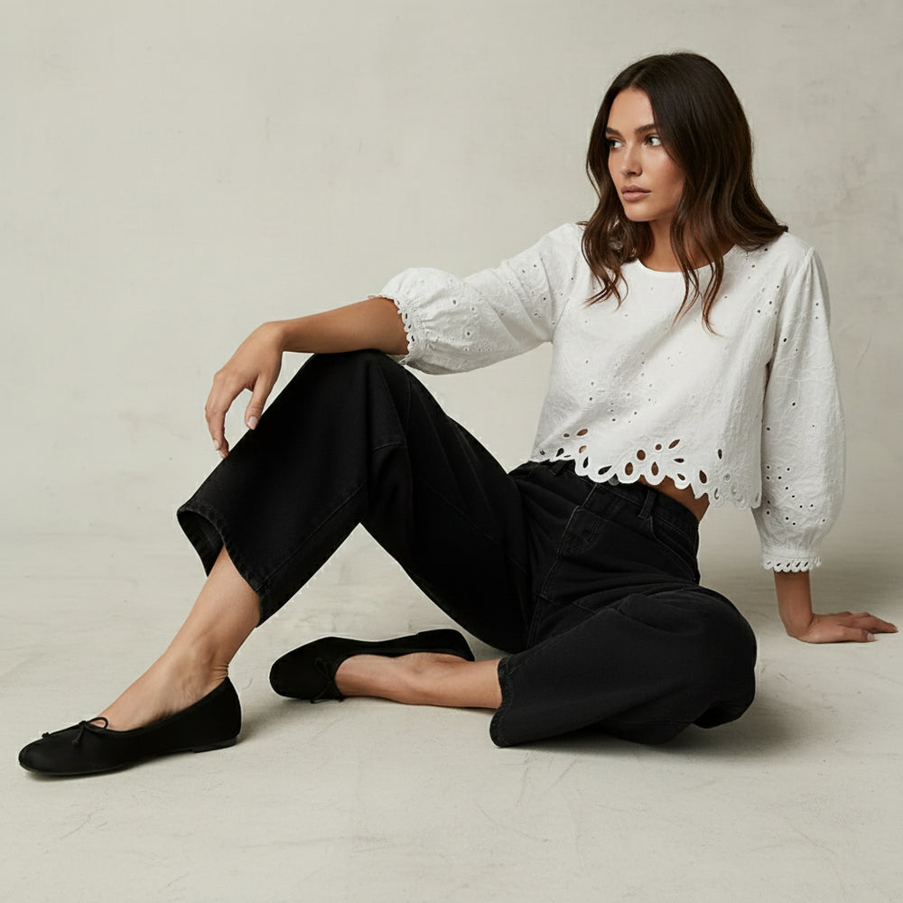 Damen Jeans mit Barrel Fit