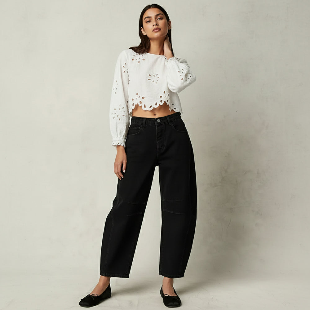 Damen Jeans mit Barrel Fit