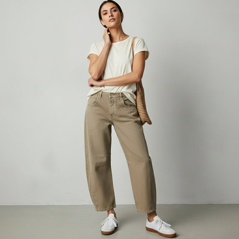 Damen Jeans mit Barrel Fit