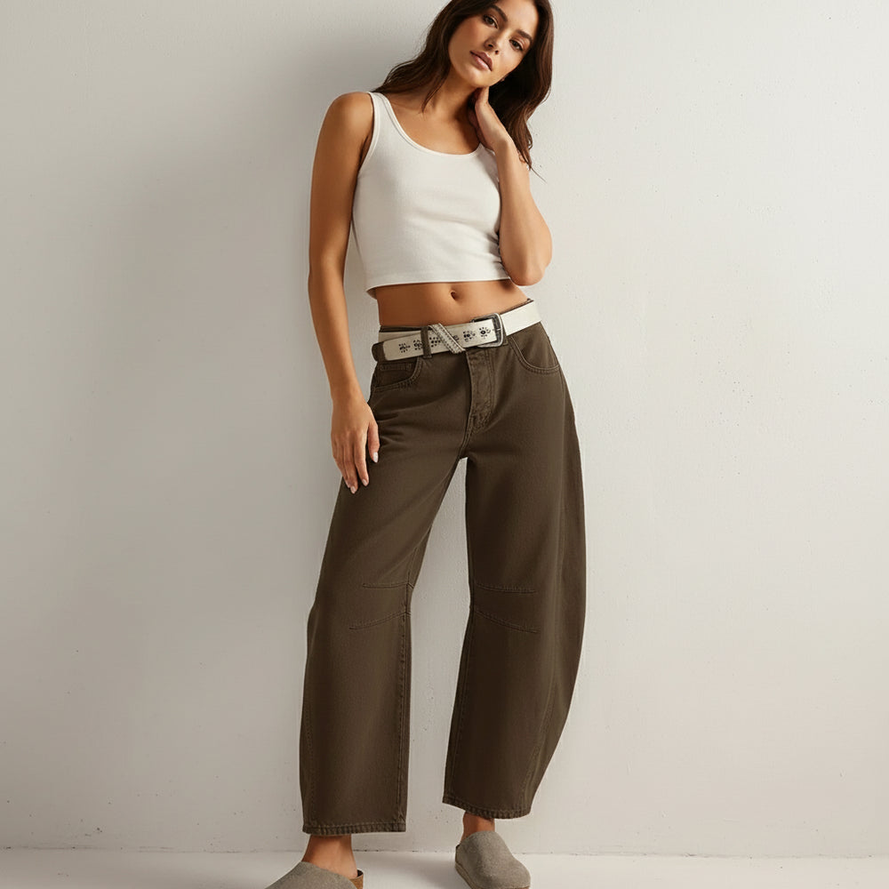 Damen Jeans mit Barrel Fit