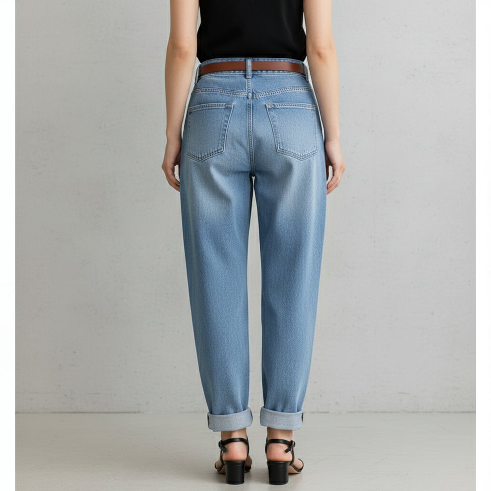 Weite Damen Jeans Straight Fit