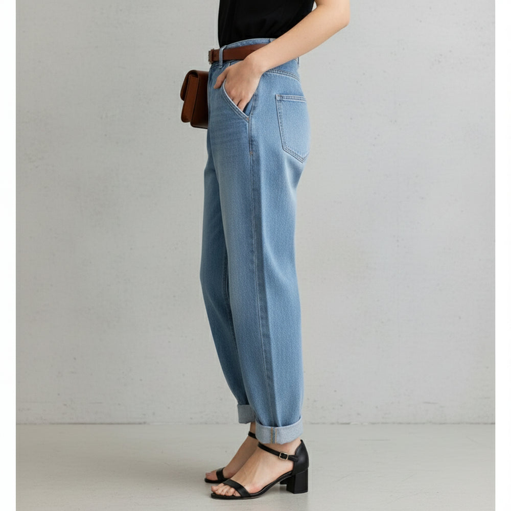 Weite Damen Jeans Straight Fit