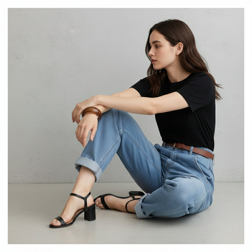 Weite Damen Jeans Straight Fit