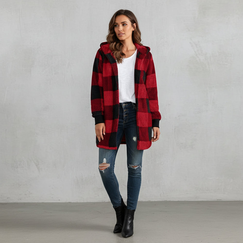 Damen Kunstfell Wintermantel | Elegant | Lang