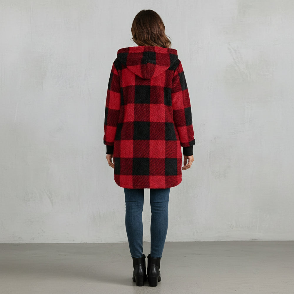 Damen Kunstfell Wintermantel | Elegant | Lang