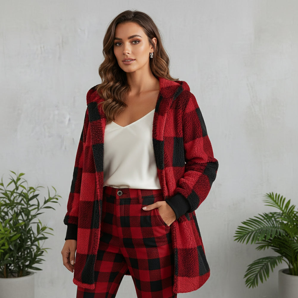 Damen Kunstfell Wintermantel | Elegant | Lang