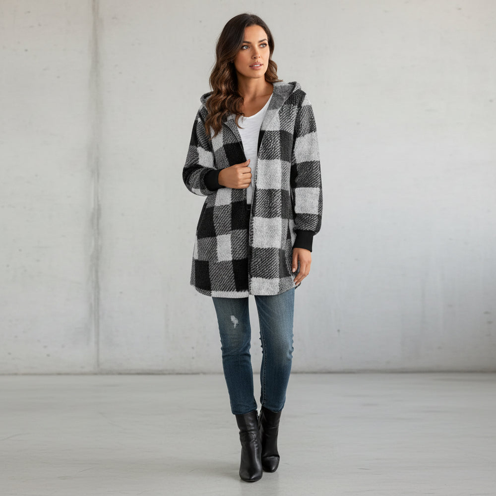 Damen Kunstfell Wintermantel | Elegant | Lang