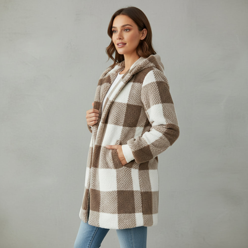 Damen Kunstfell Wintermantel | Elegant | Lang