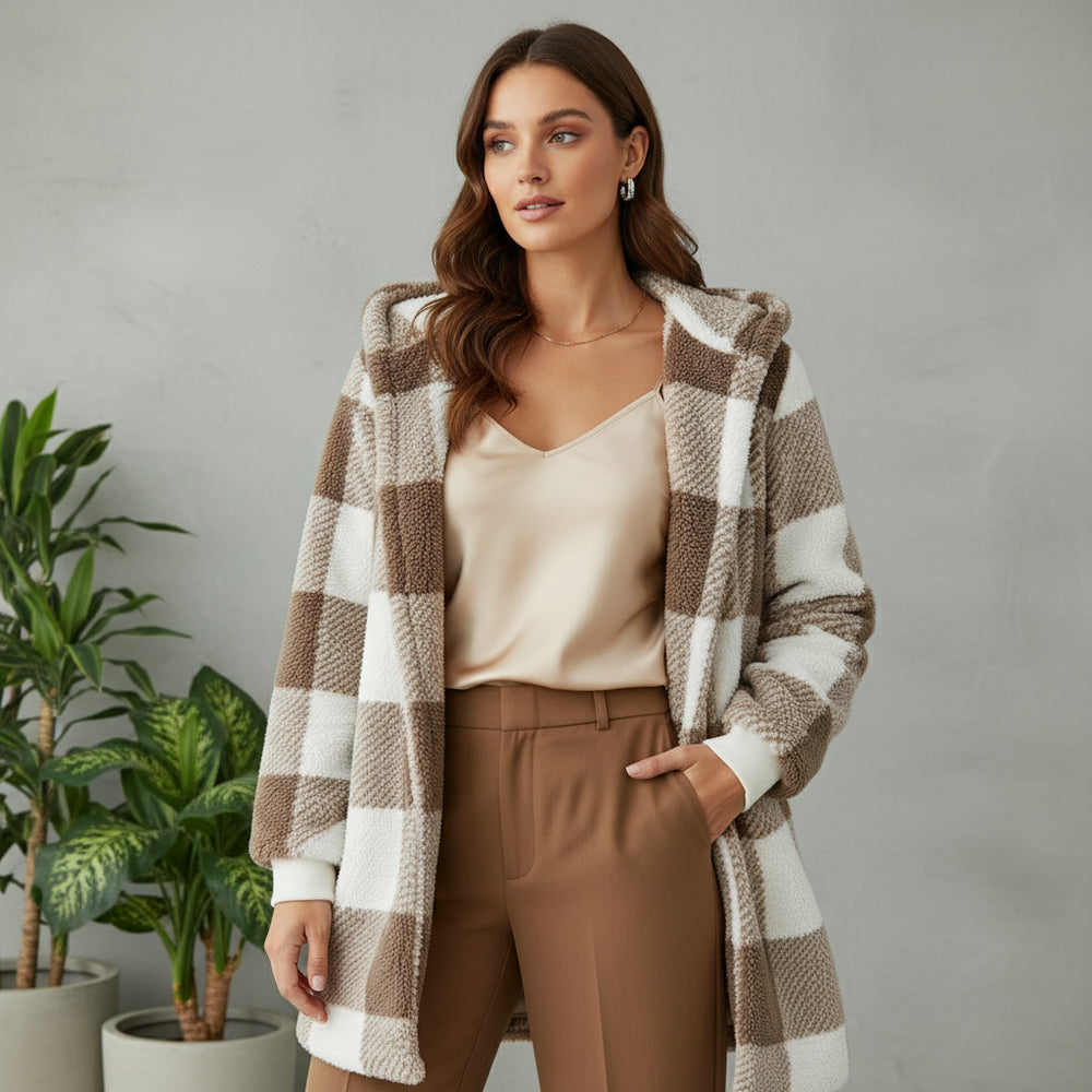 Damen Kunstfell Wintermantel | Elegant | Lang