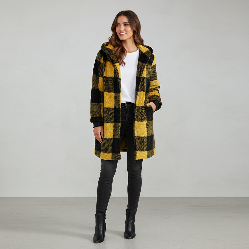 Damen Kunstfell Wintermantel | Elegant | Lang
