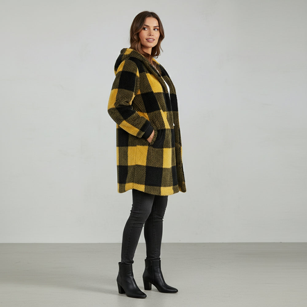 Damen Kunstfell Wintermantel | Elegant | Lang