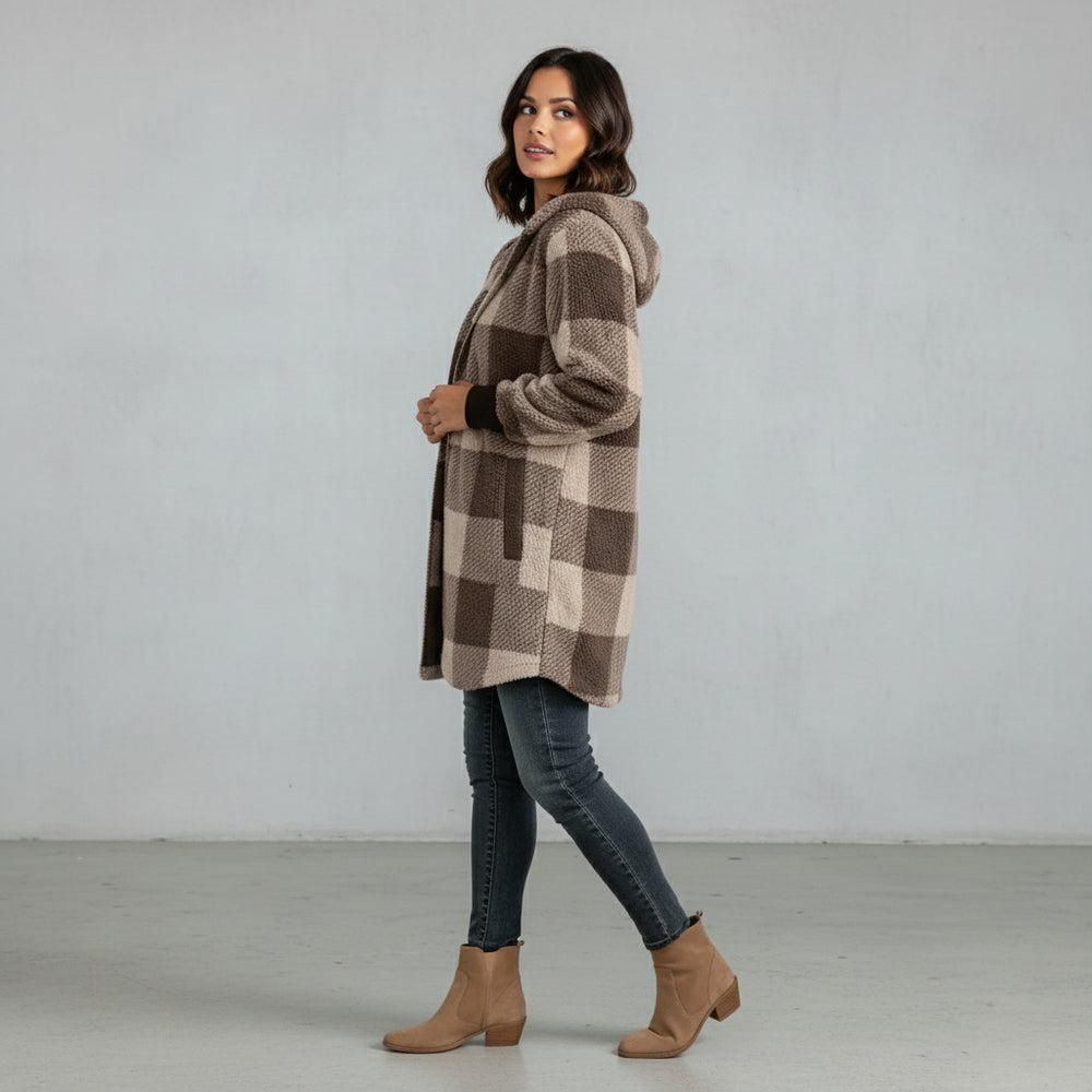 Damen Kunstfell Wintermantel | Elegant | Lang