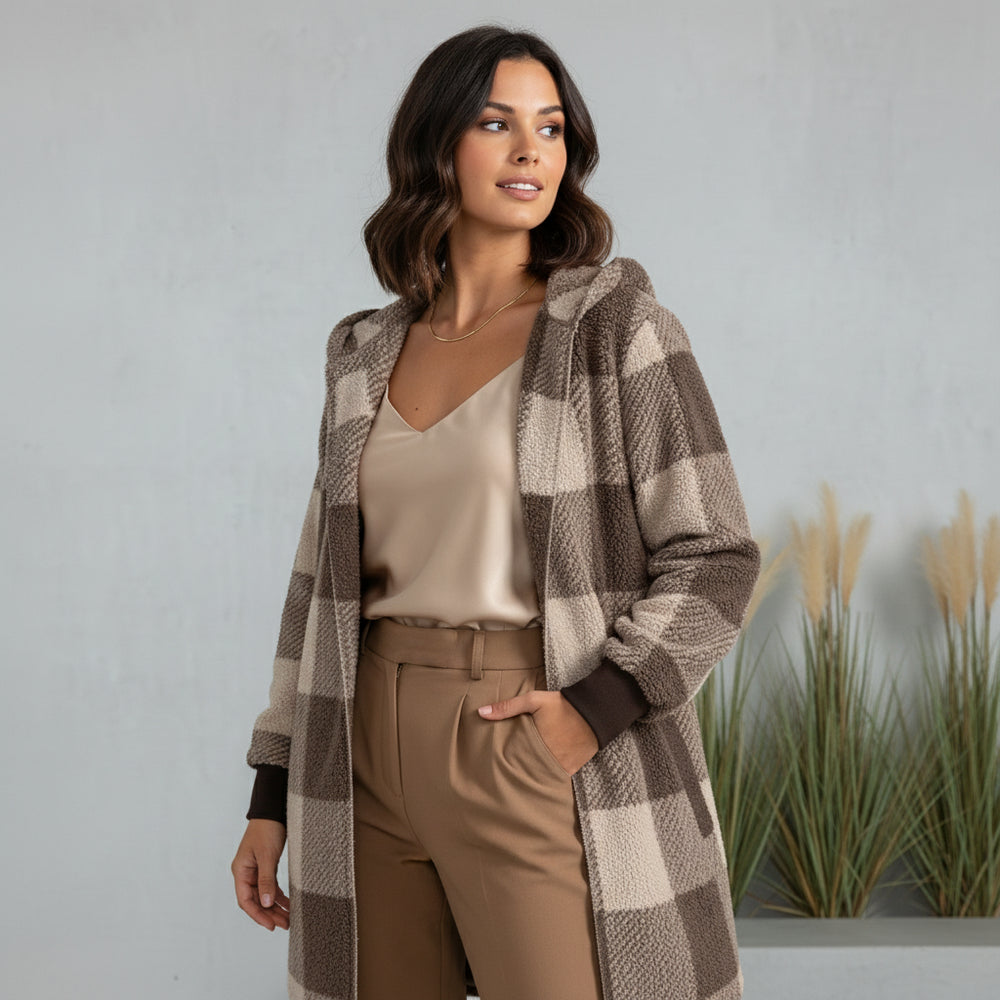 Damen Kunstfell Wintermantel | Elegant | Lang