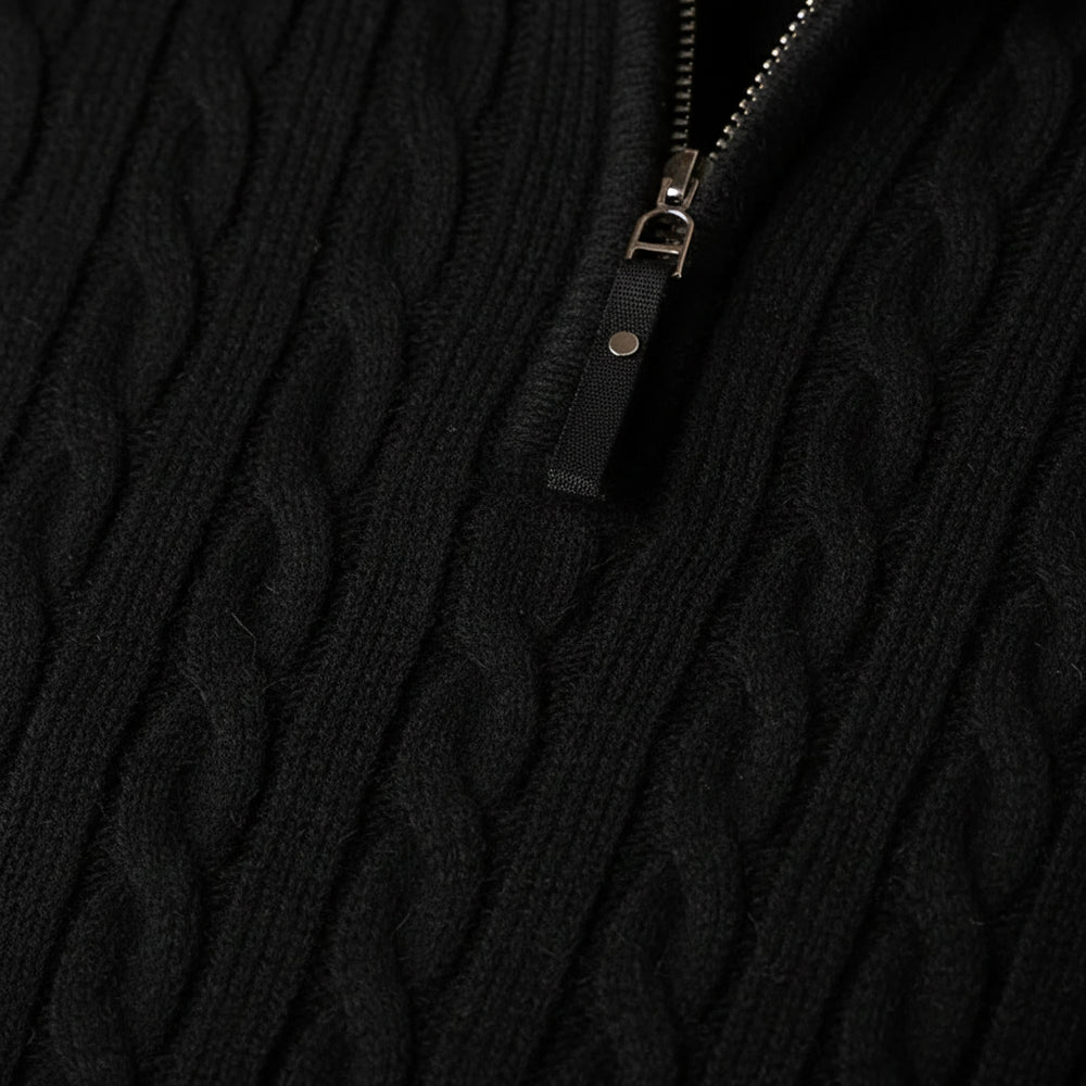 Herren Strickpullover Troyer | Slim Fit | Winter