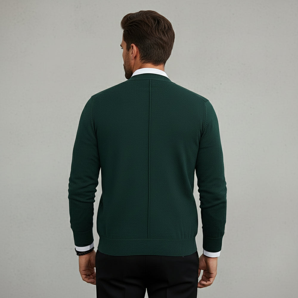 Lässiger Herren Cardigan Slim Fit V-Ausschnitt | Herbst/Winter