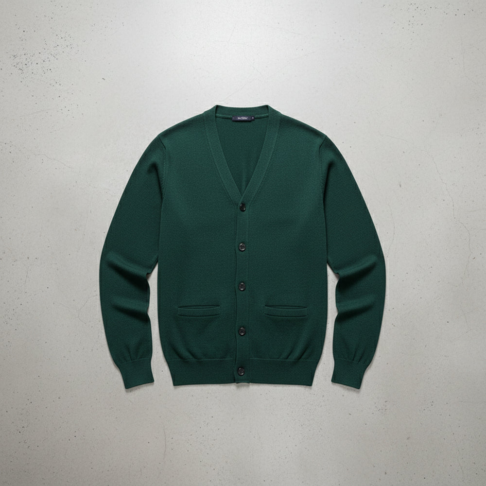 Lässiger Herren Cardigan Slim Fit V-Ausschnitt | Herbst/Winter