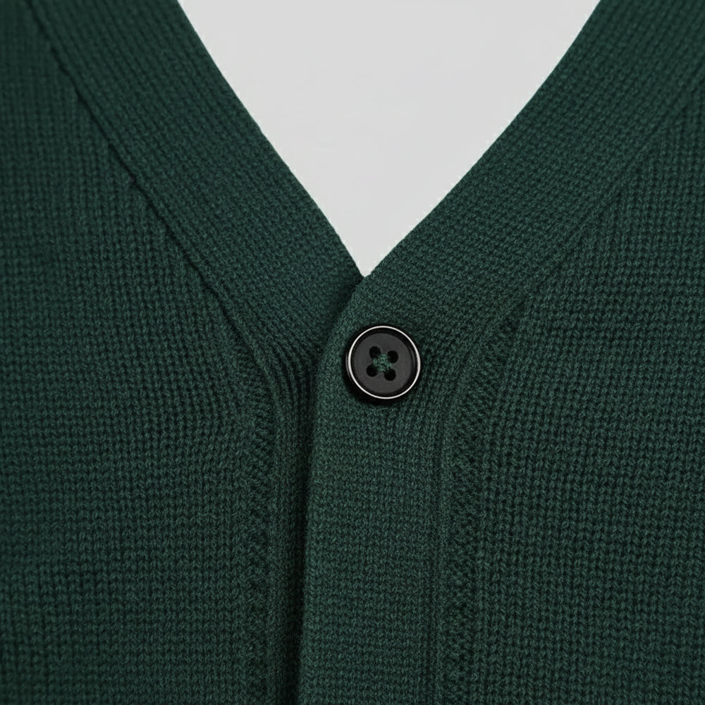 Lässiger Herren Cardigan Slim Fit V-Ausschnitt | Herbst/Winter