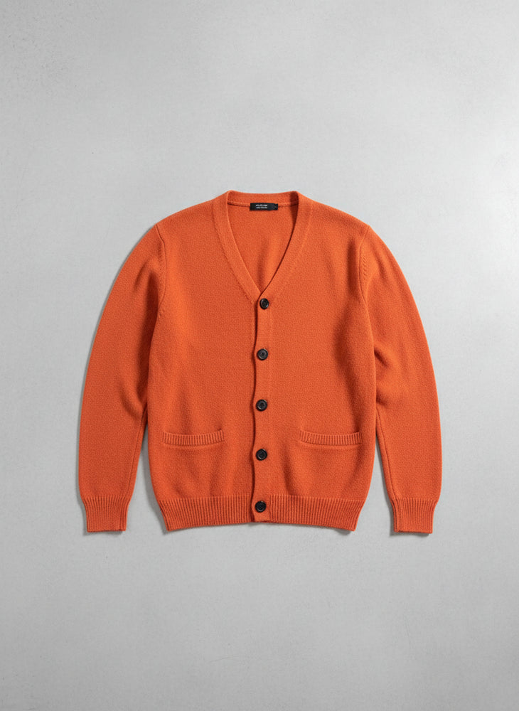 Lässiger Herren Cardigan Slim Fit V-Ausschnitt | Herbst/Winter