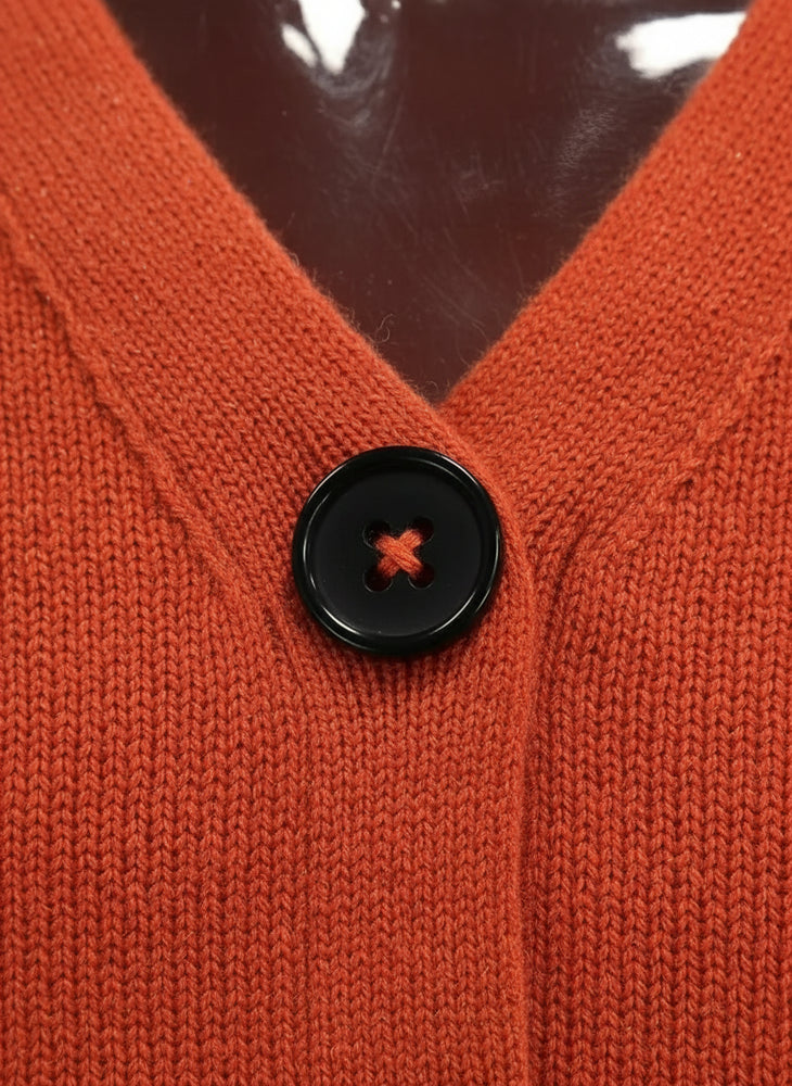 Lässiger Herren Cardigan Slim Fit V-Ausschnitt | Herbst/Winter