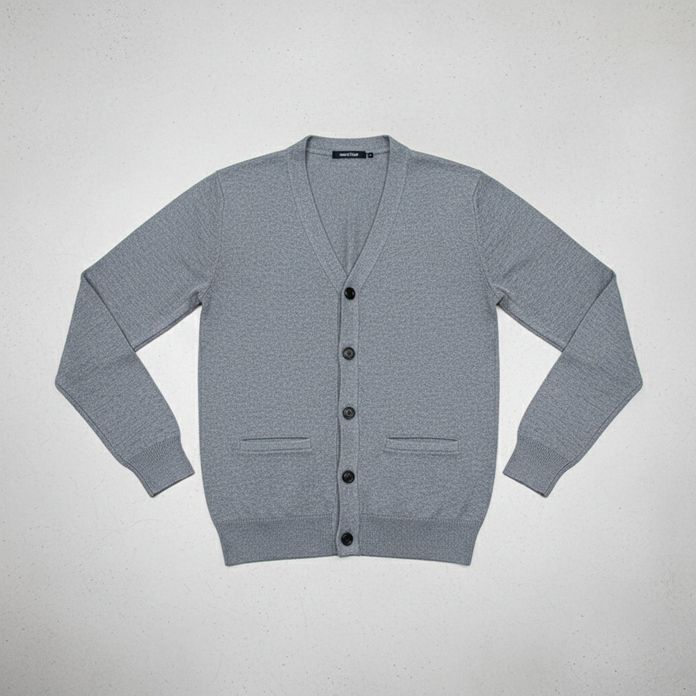 Lässiger Herren Cardigan Slim Fit V-Ausschnitt | Herbst/Winter