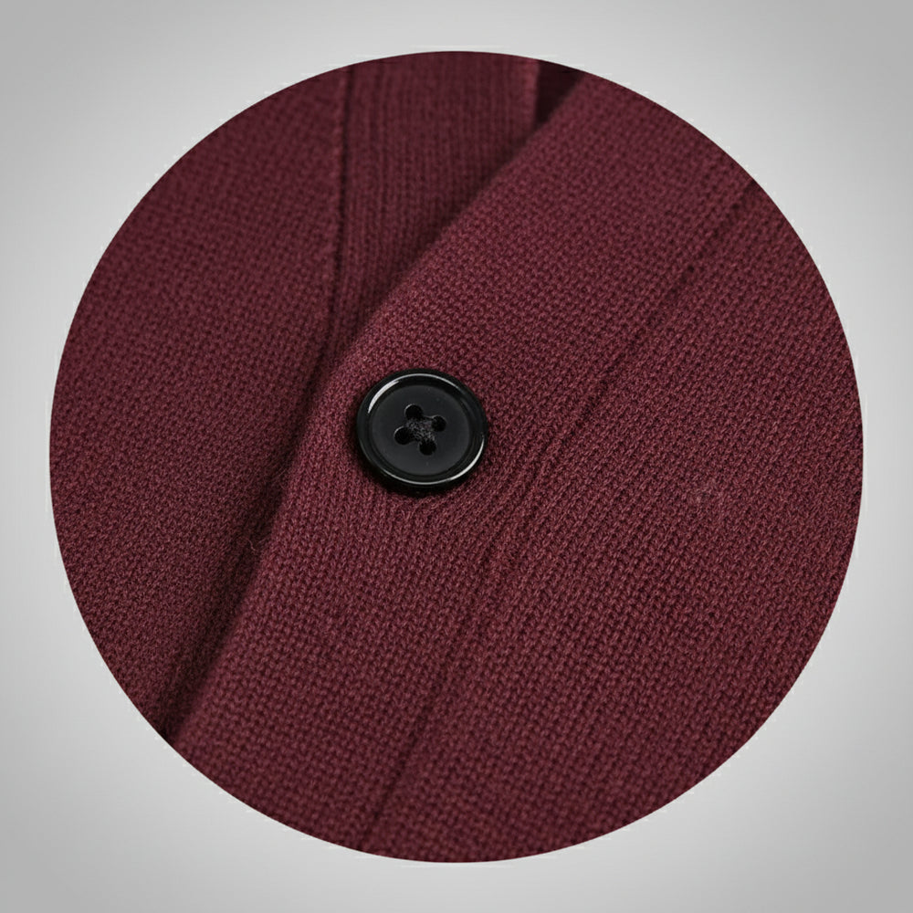 Lässiger Herren Cardigan Slim Fit V-Ausschnitt | Herbst/Winter