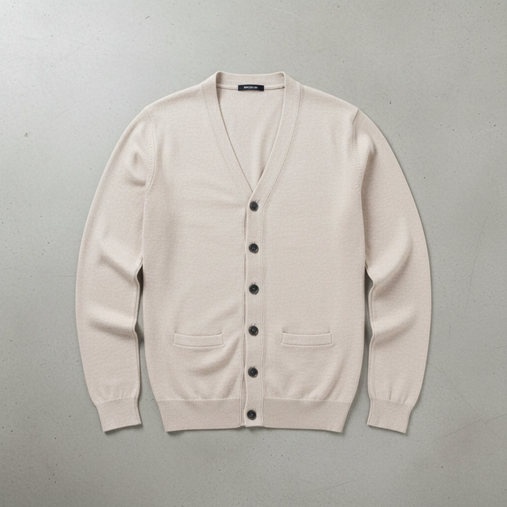 Lässiger Herren Cardigan Slim Fit V-Ausschnitt | Herbst/Winter