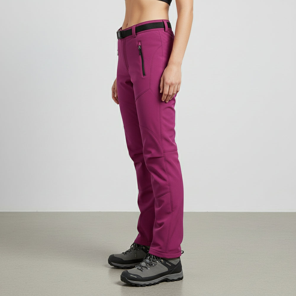 Damen Winter Softshellhose | Warm & Wasserdicht
