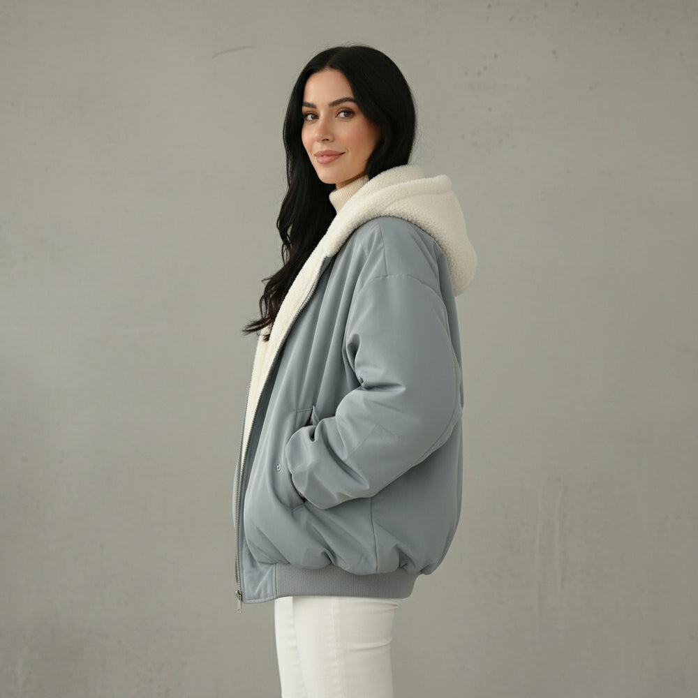 Damen Winterjacke warm | Wendbar & Kapuze