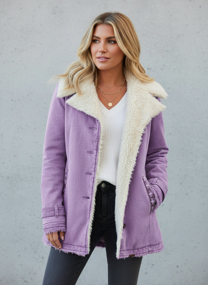 Warmer Damen Parka mit Plüsch Revers | Winter