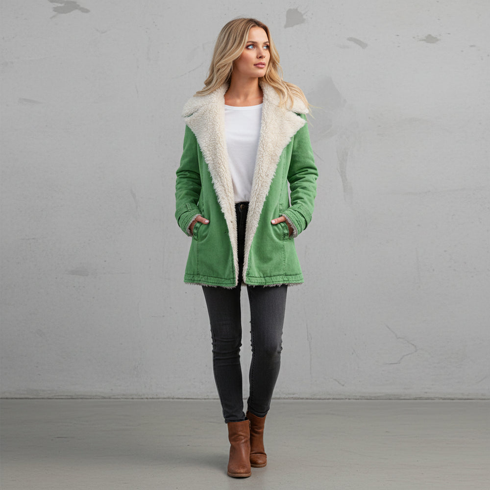 Warmer Damen Parka mit Plüsch Revers | Winter