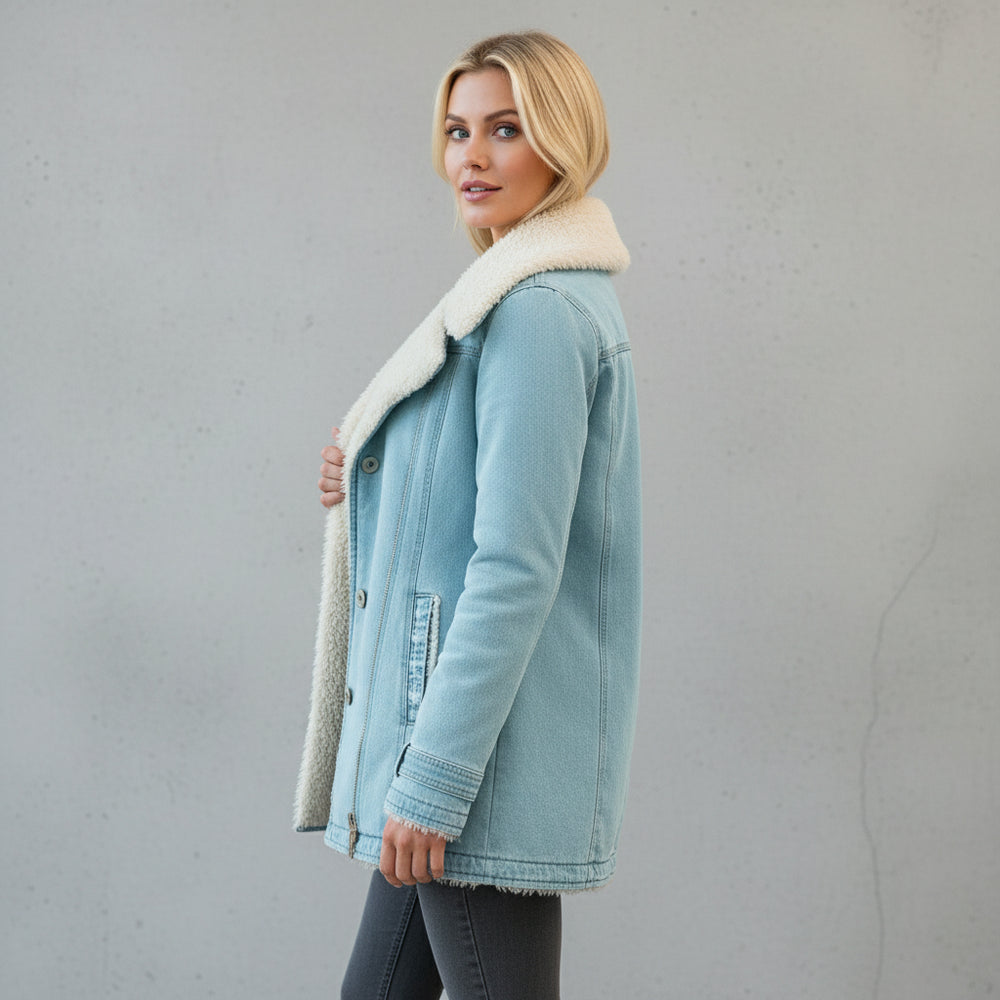 Warmer Damen Parka mit Plüsch Revers | Winter