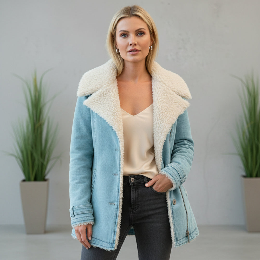 Warmer Damen Parka mit Plüsch Revers | Winter