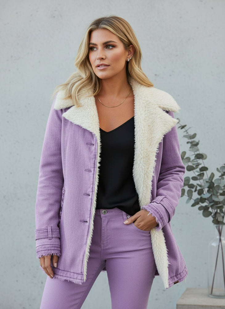 Warmer Damen Parka mit Plüsch Revers | Winter