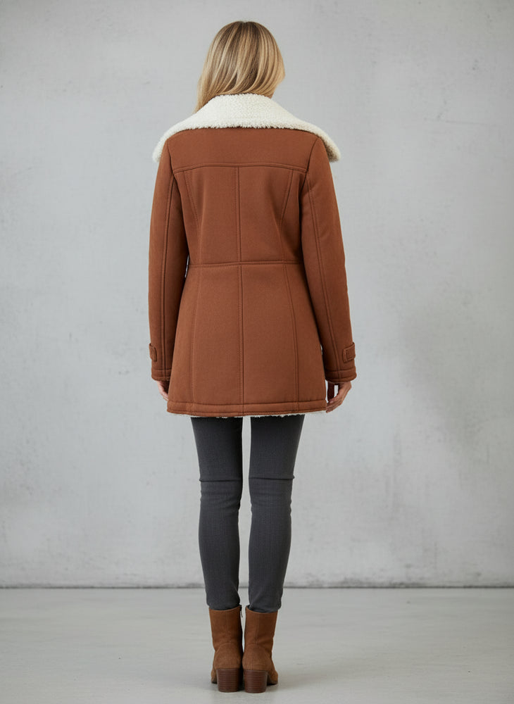 Warmer Damen Parka mit Plüsch Revers | Winter