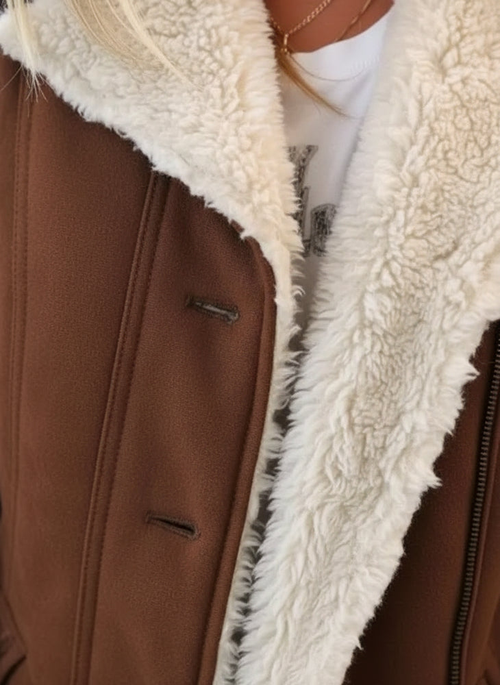 Warmer Damen Parka mit Plüsch Revers | Winter