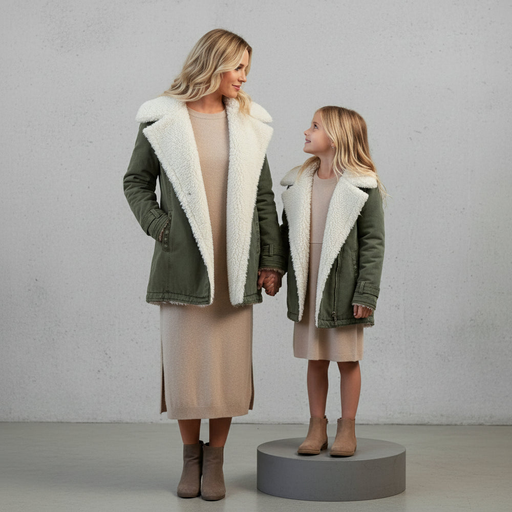 Warmer Damen Parka mit Plüsch Revers | Winter