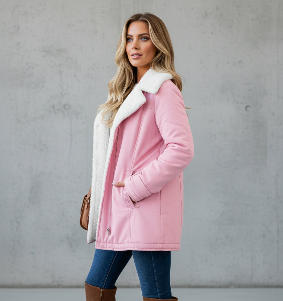 Warmer Damen Parka mit Plüsch Revers | Winter