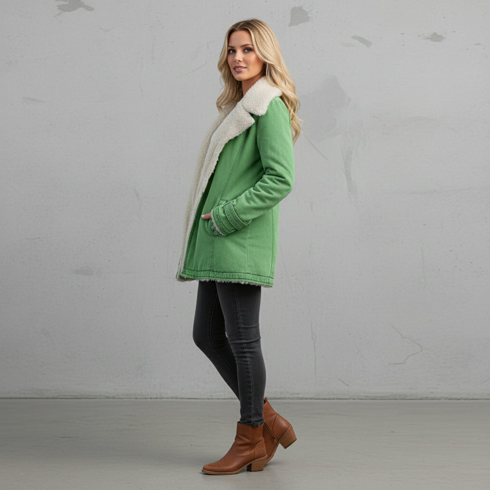 Warmer Damen Parka mit Plüsch Revers | Winter