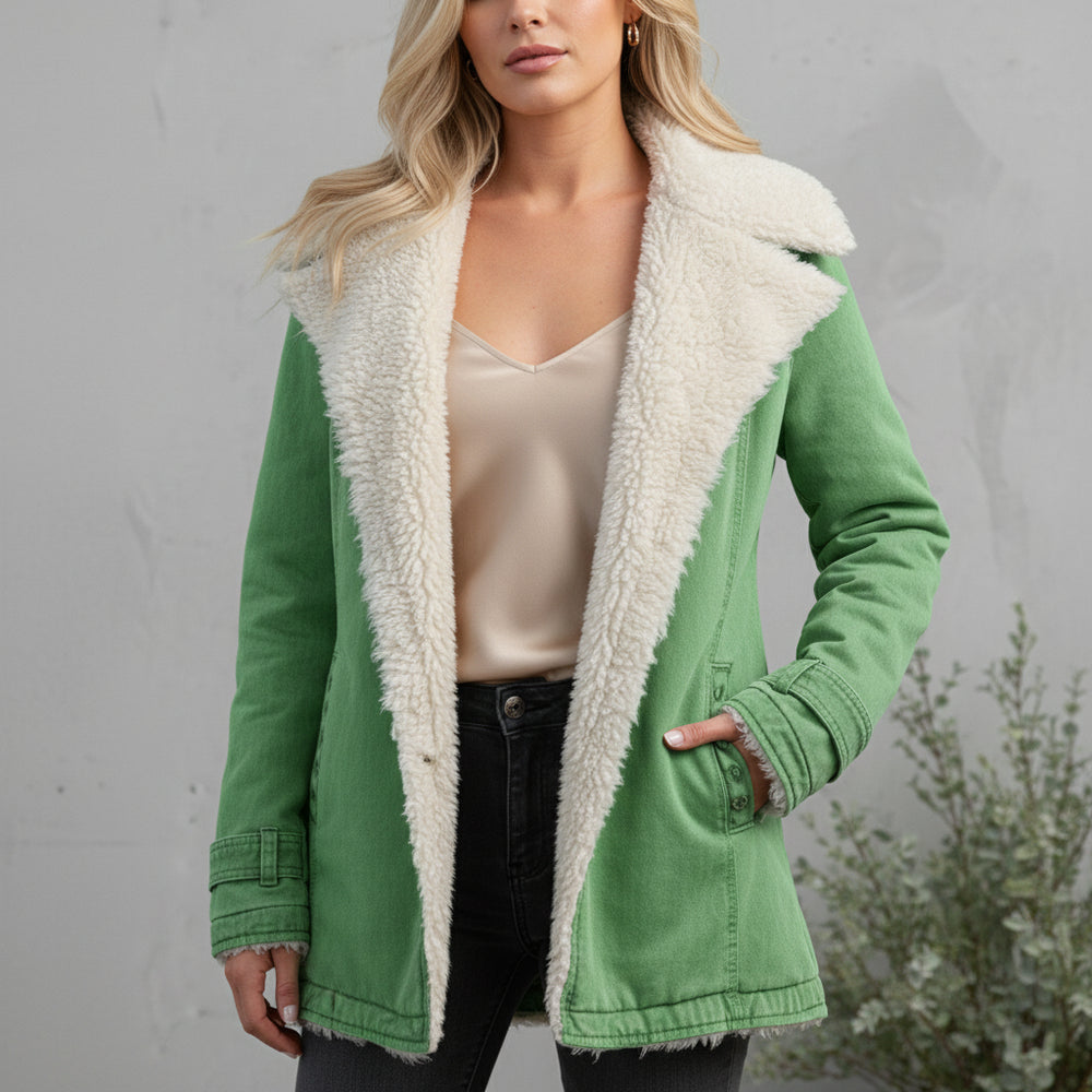 Warmer Damen Parka mit Plüsch Revers | Winter