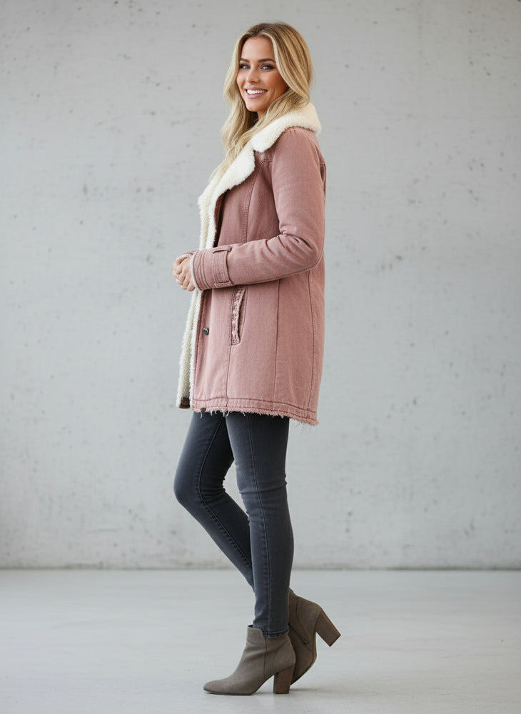 Warmer Damen Parka mit Plüsch Revers | Winter