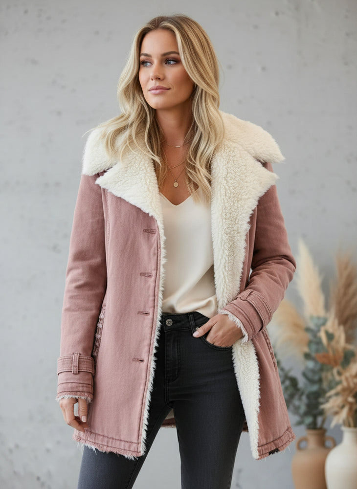 Warmer Damen Parka mit Plüsch Revers | Winter