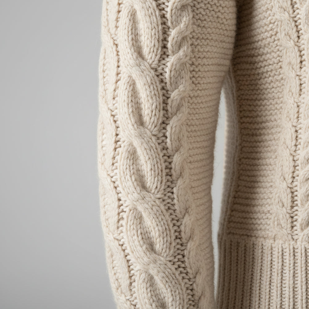 Damen Rollkragen Strickjacke | Oversize | Herbst Winter