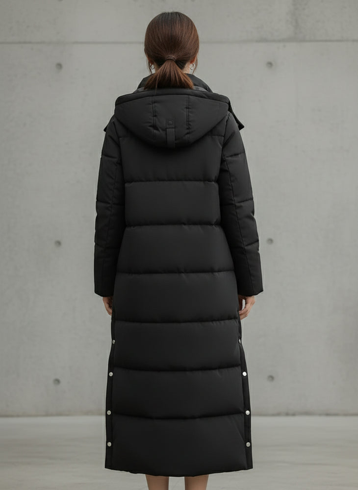 Warmer Damen Pufferjacke mit Kapuze | Winter